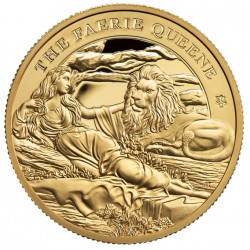 ST HELENA 1 oz GOLD ST HELENA FAERIE QUEENE UNA and The LION £5 PROOF