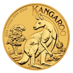 PM 1/10 oz GOLD NUGGET 2023 BU $15 Australia Kangaroo