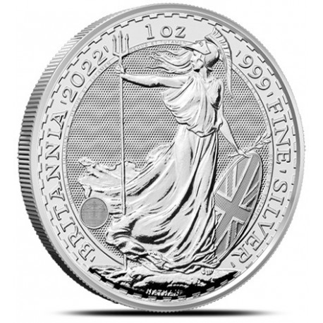 UK 1 oz silver BRITANNIA 2022 £2 BU