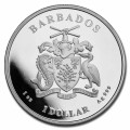 Barbados 1 oz silver GREEN MONKEY 2023 BU $1