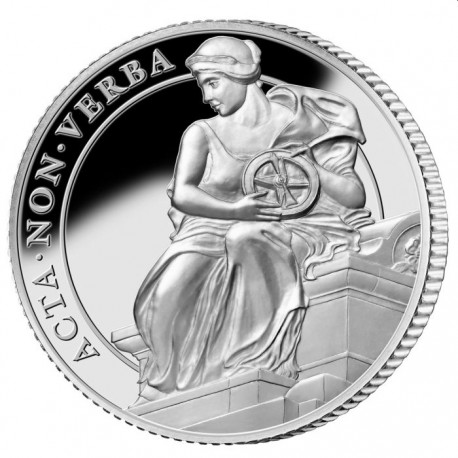 ST HELENA 1 oz silver The QUEEN'S VIRTUES JUSTICE 2022 £1 proof FIAT IUSTICIA