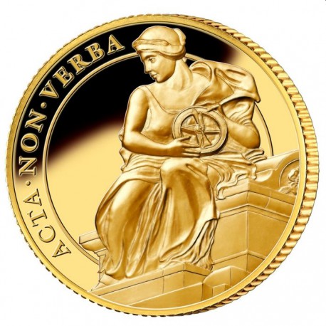 ST HELENA 1 oz GOLD The QUEEN'S VIRTUES JUSTICE 2022 £100 proof FIAT IUSTICIA