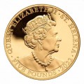 ST HELENA 1 oz GOLD The QUEEN'S VIRTUES JUSTICE 2022 £100 proof FIAT IUSTICIA