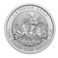 Canada 2 oz silver SMILODON SABRE-TOOTH CAT 2023 $10 BU