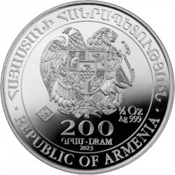 1/2 oz silver NOAH'S ARK 2025 bu 200 DRAM