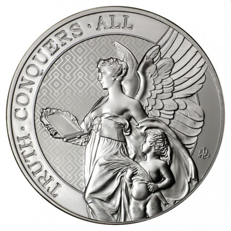UK 5 oz silver Queen's Virtues VICTORY 2022 BU £5 