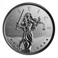 GIBRALTAR 1 oz silver LADY JUSTICE 2021 BU £1