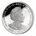 ST HELENA 1 oz silver ST HELENA FAERIE QUEENE UNA and REDCROSSE 2022 PROOF £1 