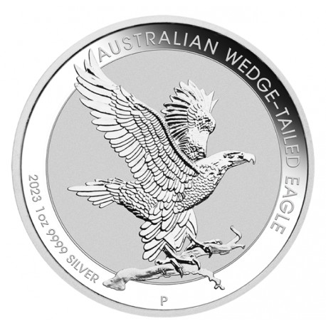 1 oz silver Perth Mint $1 WEDGE-TAILED EAGLE 2023 $1 BU