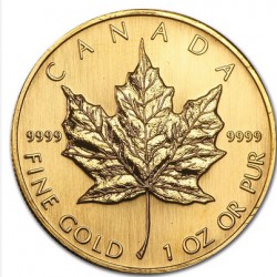 Canada 1 oz gold Maple Leaf 1999 - 2000 Fireworks