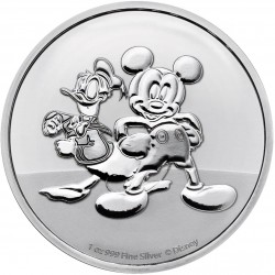 NIUE 1 oz silver Donald Duck & Mickey Mouse 2023 $2 BU