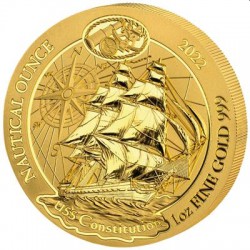 1 oz gold RWANDA NAUTICAL 2023 USS CONSTITUTION 100 AMAFRANGA