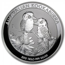 1 KILO silver KOOKABURRA 2013 $30 BU