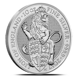 10 oz silver Queen's Beast 2017 LION of England