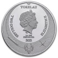 Tokelau 1 oz silver The Great Old One: Cthulhu 2021 $2