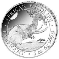 5 oz silver ELEPHANT 2023 Somalia 500 Shillings