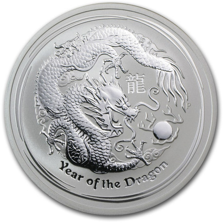 2 oz LUNAR DRAGON 2012