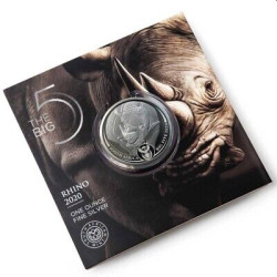 1 oz silver SAM BIG FIVE RHINO 2020 Rand 5 