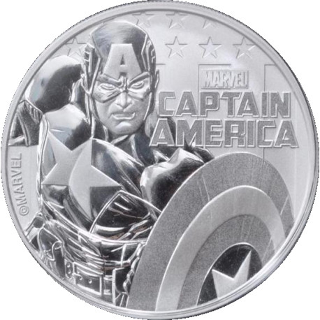 Perth Mint 1 oz silver 2019 MARVEL CAPTAIN AMERICA $1 