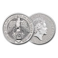 2 oz silver QUEEN'S BEAST 2019 The FALCON of the Plantagenets
