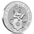 U.K. 2 oz silver QUEEN'S BEAST 2020 The WHITE LION of MORTIMER £5