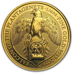 1/4 oz gold QUEEN'S BEAST 2019 The FALCON of the Plantagenets
