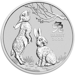 PM Lunar 3 RABBIT 1 kilo silver 2023 BU $30 Australia