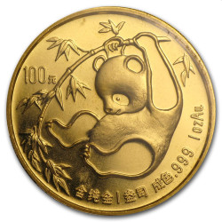 1 oz gold PANDA 1985 bu Yuan 100
