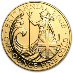 GOLD 1 oz GOLD BRITANNIA 2008 £100 bu