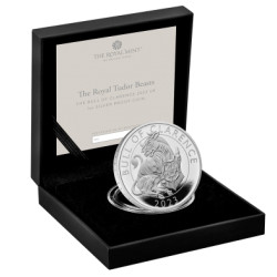 UK 1 oz silver TUDOR BEASTS 2023 £2 The BULL of CLARENCE PROOF Box + Coa