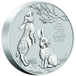 PM Lunar 3 RABBIT 10 kilo silver 2023 BU $300 Australia