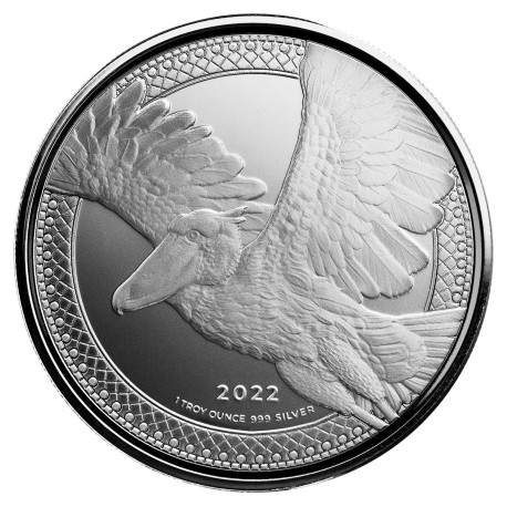  1 oz silver SHOEBILL STORK 2021 bu 1000 CFA