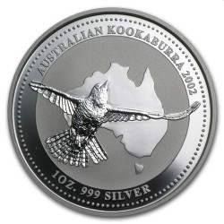 1 oz silver KOOKABURRA 2002 $1 busecond choice