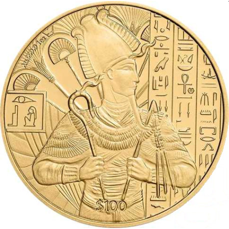 1 oz GOLD Gods of Egypt 2023 ISIS $100 bu