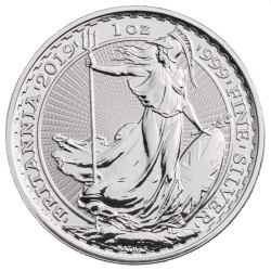 UK 1 oz silver BRITANNIA 2019 £2