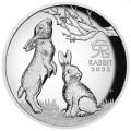 Australian Lunar Series III 2023 Year of the Rabbit 1oz Silver Proof Coin