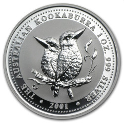 1 oz silver KOOKABURRA 2001 $1 bu