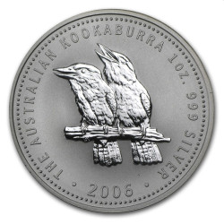 1 oz silver Kookaburra 2006 $1 bu