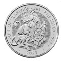 UK 2 oz silver Tudor Beasts YALE OF BEAUFORT 2023 BU £5