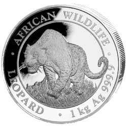 1 kilo silver SOMALIA LEOPARD 2023 Shillings 2 000