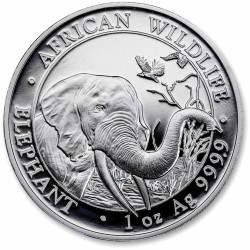1 oz silver SOMALIA ELEPHANT 2018