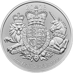 U.K. 1 oz silver The ROYAL ARMS 2023 £2 bu