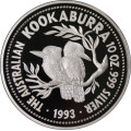 1 oz silver Kookaburra 1993 Proof