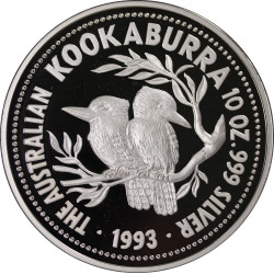 1 oz silver Kookaburra 1993 Proof $1