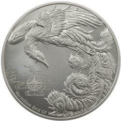 1 oz silver VERMILLION BIRD 2023 Four Guardians BU $2