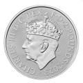 UK 1 oz silver BRITANNIA 2023 £2 BU CORONATION King Charles 