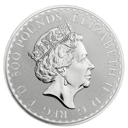 UK 1kilo silver BRITANNIA 2023 £500 Queen Elizabeth bu