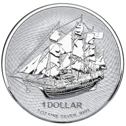 1 oz silver COOK ISLANDS 2017 BOUNTY $1 BU