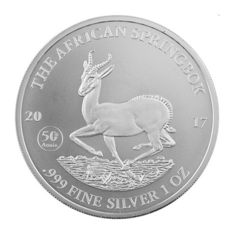 1 oz silver Springbok 2017 ANNIVERSARY