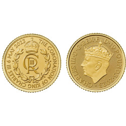 UK 1/10 oz gold CORONATION 2023 £10 bu